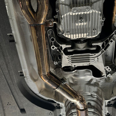 MAD BMW G87 M2 S58 Resonated Single Midpipe (Brace Included)