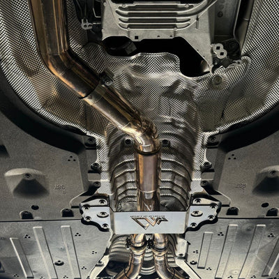 MAD BMW G87 M2 S58 Resonated Single Midpipe (Brace Included)