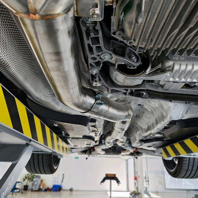 MAD BMW G8x M3 M4 S58 Resonated Single Midpipe (Brace Included)