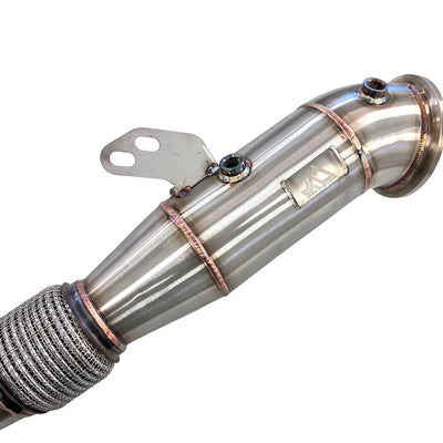 MAD B58 4.5" Catted Downpipe W/ Bracket BMW F, G Chassis & Supra