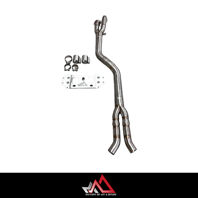 MAD BMW G87 M2 S58 Non-Resonated Single Midpipe (Brace Included)