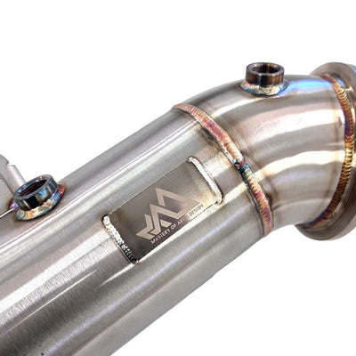 MAD B58 4.5" Catted Downpipe W/ Bracket BMW F, G Chassis & Supra