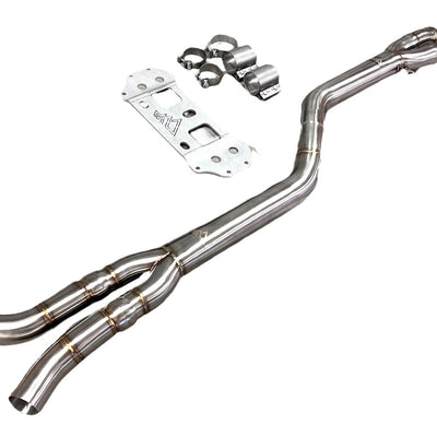 MAD BMW G87 M2 S58 Non-Resonated Single Midpipe (Brace Included)