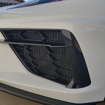C8 Stingray Corvette 2020 - 2026 HEXAGON ABS Plastic Radiator Grille Screens