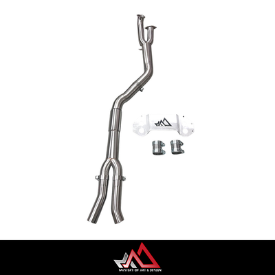 MAD BMW G8x M3 M4 S58 Resonated Single Midpipe (Brace Included)