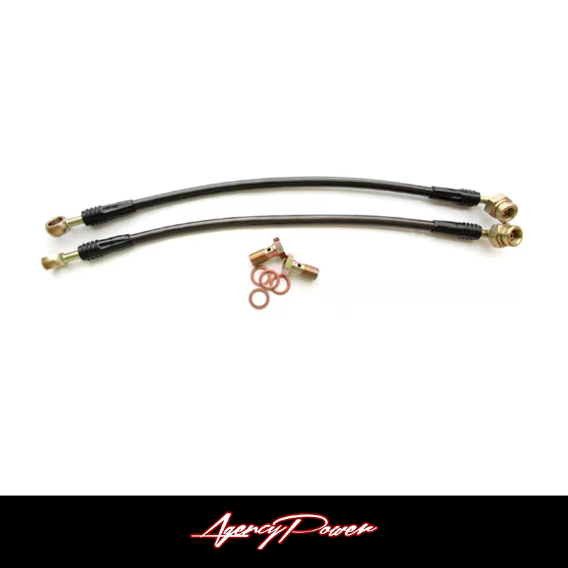 Agency Power Rear Steel Braided Brake Lines Mitsubishi EVO VIII 03-05 CLEARANCE