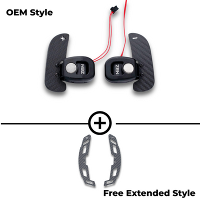 Zen Series Carbon Fiber Magnetic Paddle Shifters For Mercedes